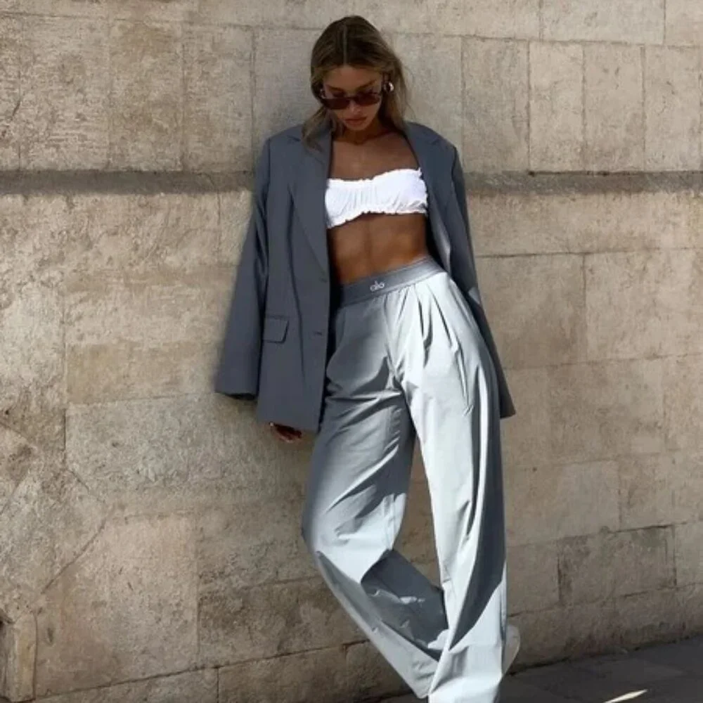 ALO Yoga Suit Up Trouser Steel Grey (Regular)💋💋 - Picture 8 of 8